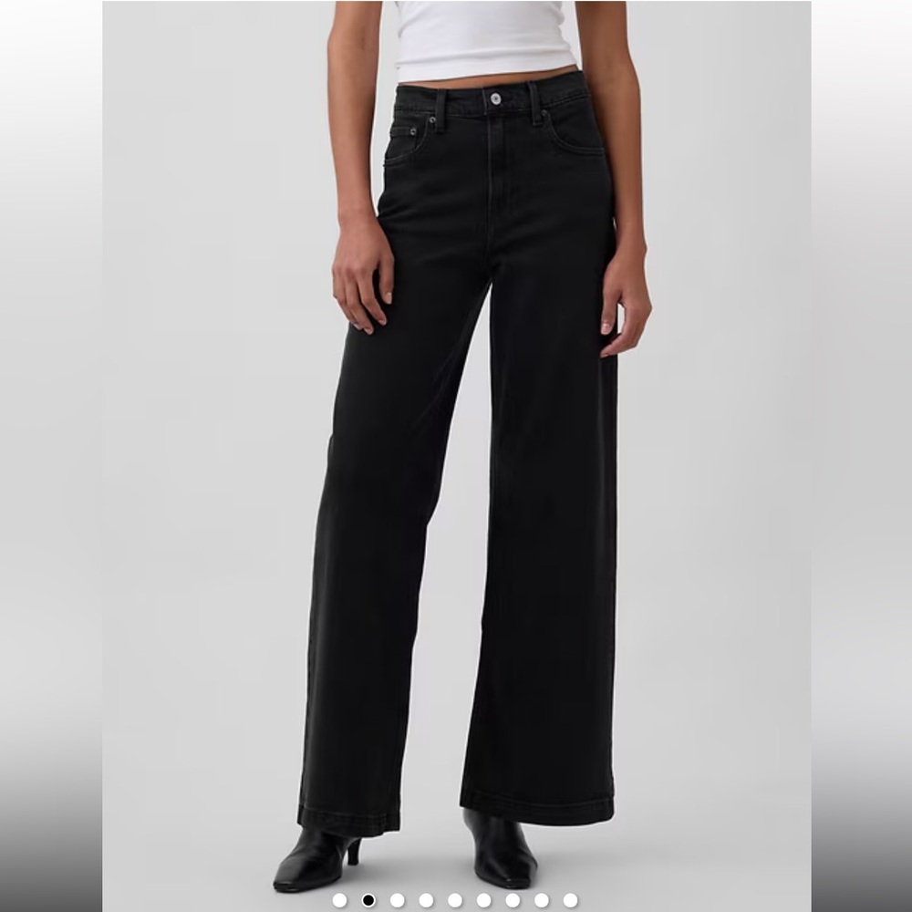 GAP High Rise Stride Wide-Leg Jeans